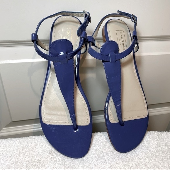 Mario Giordano Zalando Genuine Full Leather Flat T Sandals Ankle Strap Milano 38 - Picture 11 of 11